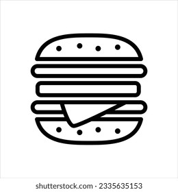 Fast-Food-Hamburger-Vektorsymbol
