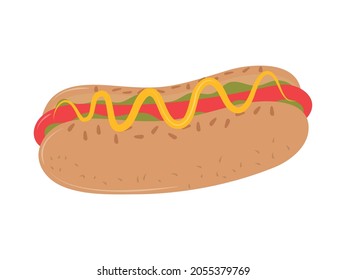 fast food hot dog icon