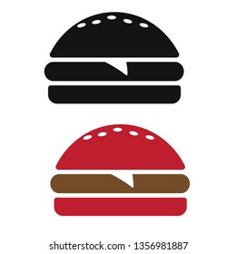 Fast food icon. Burger icon vector. Burger sign or symbol