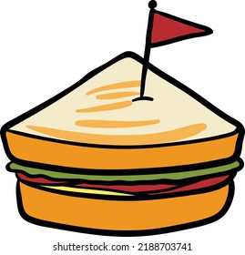 Fast Food icon . Cartoon set of food icons for web design isolated on white background