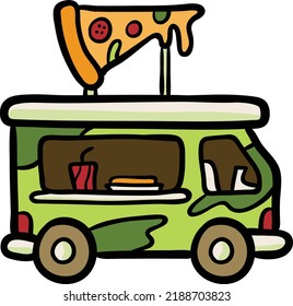 Fast Food icon . Cartoon set of food icons for web design isolated on white background