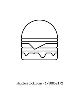 fast food icon. coloring activities for children. children's learning tools for coloring.isolated in white