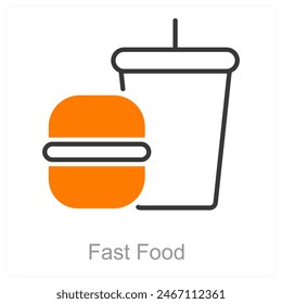 Fast Food and food icon concept