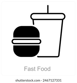Fast Food and food icon concept