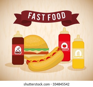 Fast food icon design, vector illustration graphic.