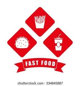 Fast food icon design, vector illustration graphic.