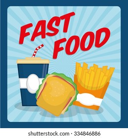 Fast food icon design, vector illustration graphic.