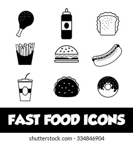 Fast food icon design, vector illustration graphic.