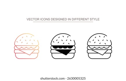 Fast Food icon design with white background stock illustration