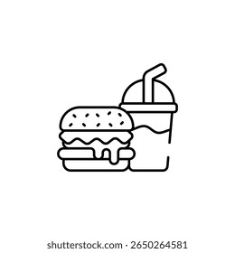 Fast Food icon design with white background stock illustration