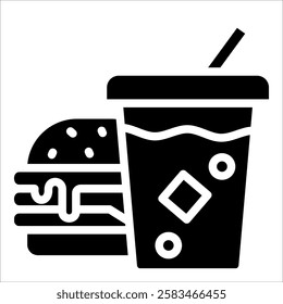 Fast Food Icon Element For Design