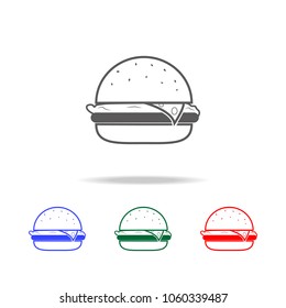 Fast Food icon. Elements of human weakness and addiction multi colored icons. Premium quality graphic design icon. Simple icon for websites, web design, mobile app on white background