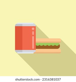 Vector plano de icono de comida rápida. Caja de fruta. Ropa infantil