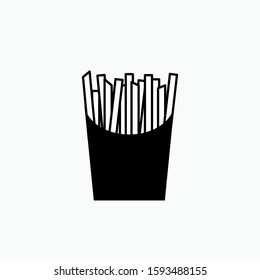 Fast Food Icon : French Fries - Vector