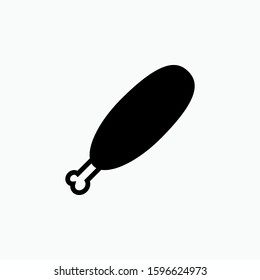 Fast Food Icon : Fried Chicken - Vector