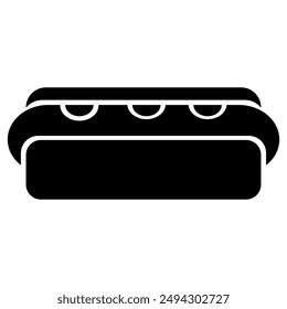 fast food icon, hot dog icon, vector