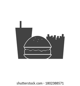 fast food icon isolated on white background. vector illustration