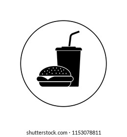 Fast food icon, logo