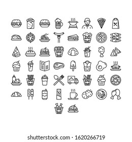 fast food icon on white background