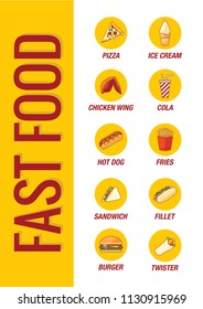 Fast Food Icon set