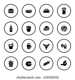 Fast Food Icon Set