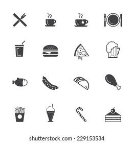 Fast food icon set - Junk Food icons