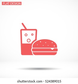 Fast food icon Vector icon 10 EPS