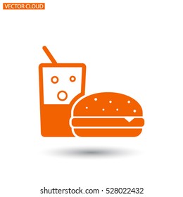 Fast food icon Vector icon 10 EPS