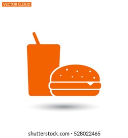 Fast food icon Vector icon 10 EPS