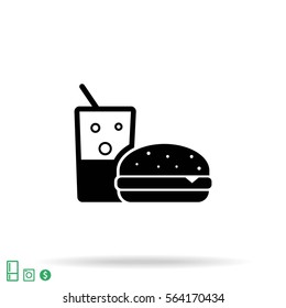 Fast food icon Vector icon 10 EPS
