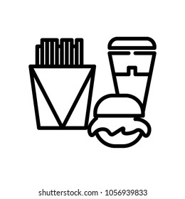 fast food icon vector
