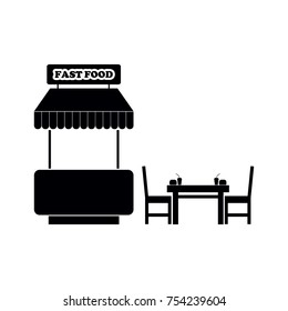 fast food icon vector