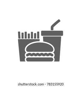 Fast food icon vector