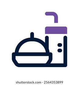 fast food icon. vector dual tone icon for your website, mobile, presentation, and logo design.