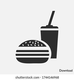 Fast Food icon vector eps 10