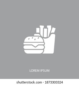 fast food icon. Vector illustration EPS 10.