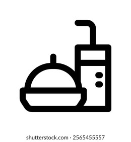 fast food icon. vector line icon for your website, mobile, presentation, and logo design.