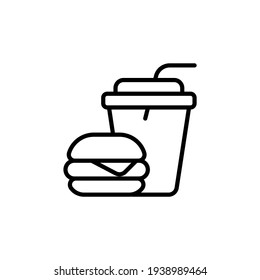 Fast Food Symbol in Vektorgrafik. Logotyp