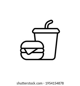 Fast Food icon in vector. Logotype