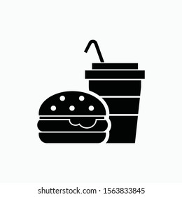 fast food icon vector sign symbol isolated