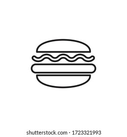 fast food icon vector sign symbol isolated