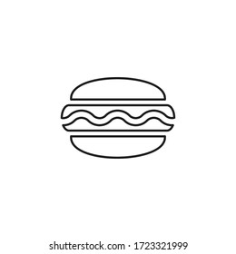 fast food icon vector sign symbol isolated