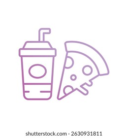 fast food icon with white background vector stock illustration