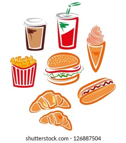 Fast food icons