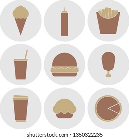 Fast food icons 