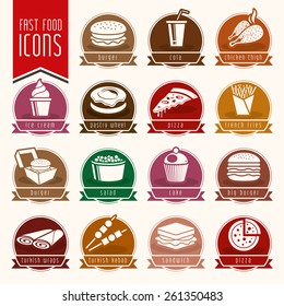 Fast food icons