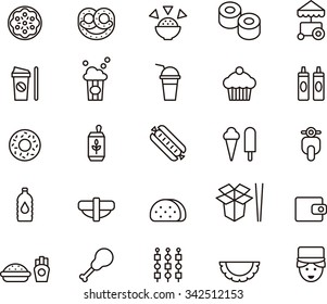 FAST FOOD icons