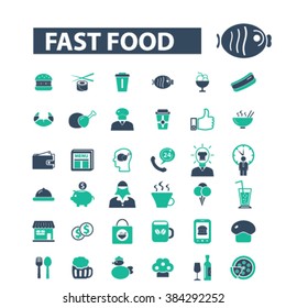 fast food icons

