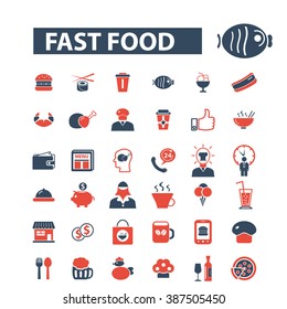 fast food icons
