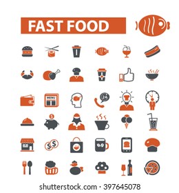 fast food icons
